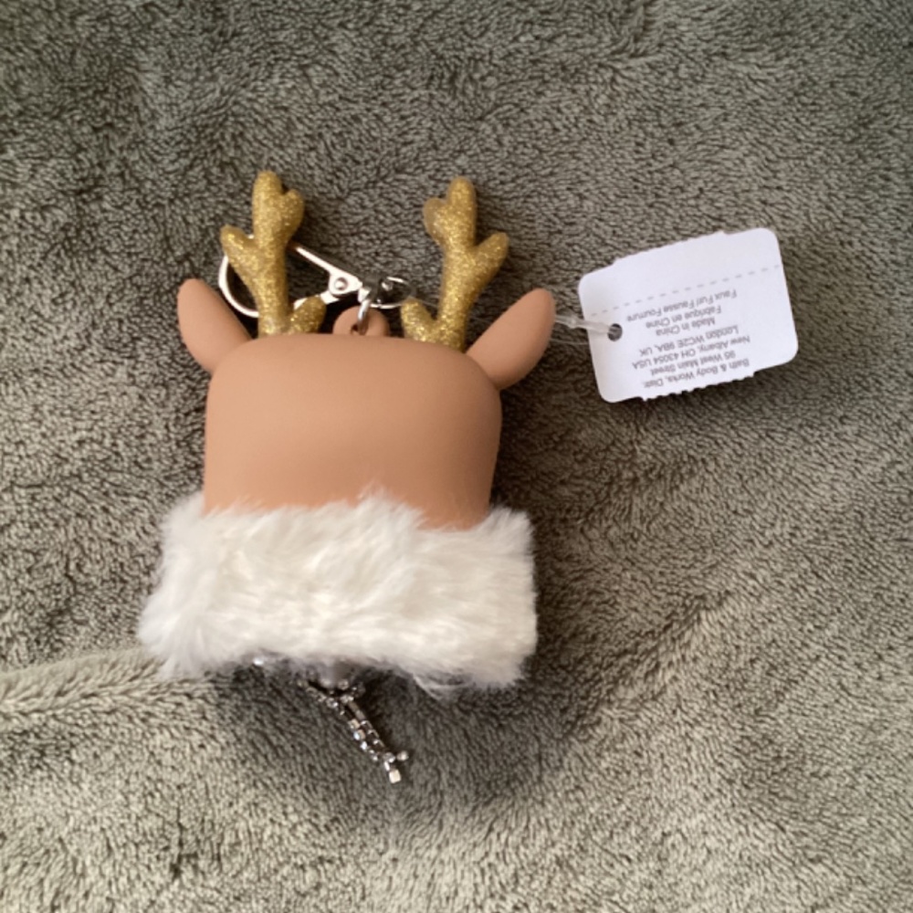 New Bath & Bodyworks Sparkle Reindeer Pocketbac Holder Christmas Holiday - Picture 2 of 3